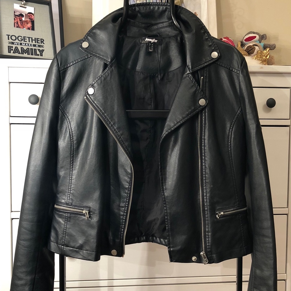 Black motorcycle jacket